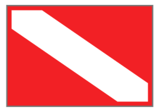 Dive Flag Nylon  6 Ft X 8 Ft