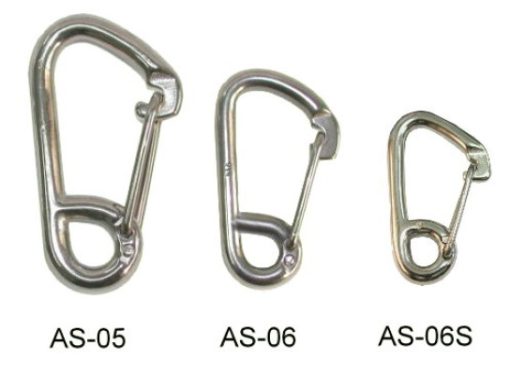 Carabiner Wire-Gate Stainless Steel Large