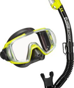 Mask & Snorkel Set Visio Tri-Ex Flash Yellow