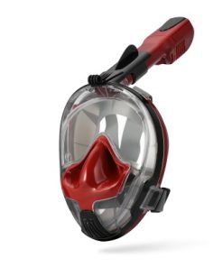 Full Face Snorkel Mask Black-Red L/XL