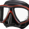 Ceos Mask Black - Metallic Dark Red