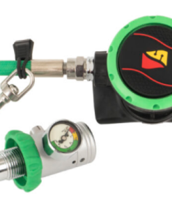 Deco/ Oxygen Regulator w/ Green Braided Hose
