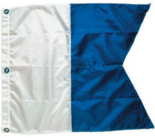 Dive Alpha Flag Nylon 28 x 36"