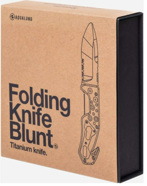 Aqualung Rescue Folding Knife Titanium Blunt - Image 3