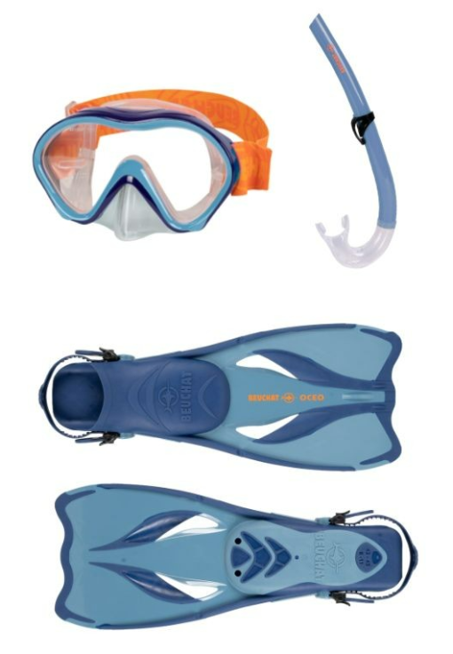 Beuchat Oceo Snorkelset Junior Spring Blue 27/31