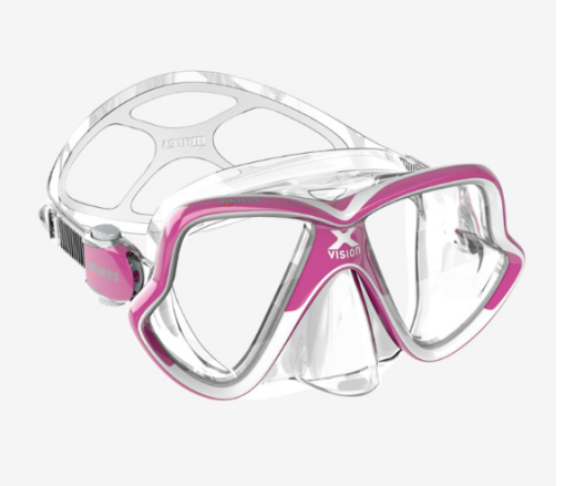 Mares X-Vision Mask Mid 2.0 Clear - Pink/White