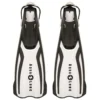 Amika Strap Snorkel Fin White Medium
