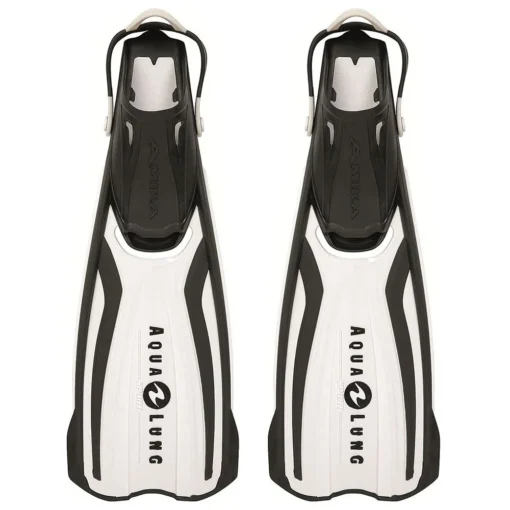 Amika Strap Snorkel Fin White Medium