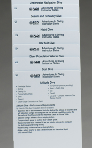 Advanced O.W Instructor Cue Cards