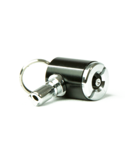 Tire Inflator Tech Type with Key Ring Black
