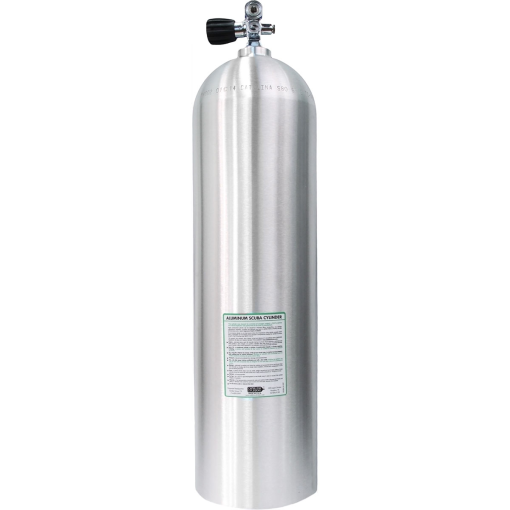 12ltr/80cf Aluminum Cylinder Brushed (No Valve)
