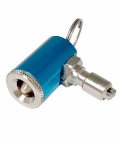 Tire Inflator Tech Type with Key Ring Blue