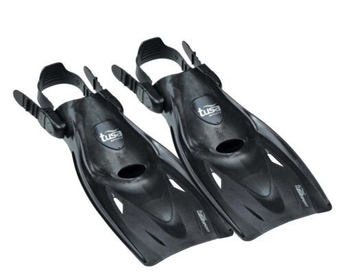Strap Snorkeling Fins Black Large