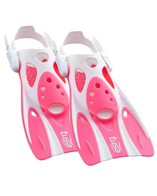 Strap Snorkeling Fins Pink Large