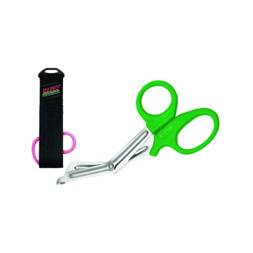 Sea Snips with Sheath - Green