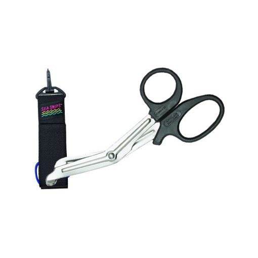 Mini Sea Snips with Sheath - Black