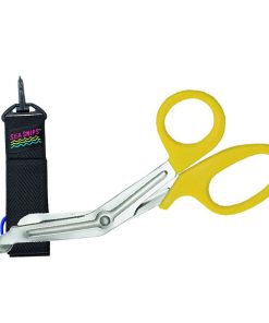 Mini Sea Snips with Sheath - Yellow