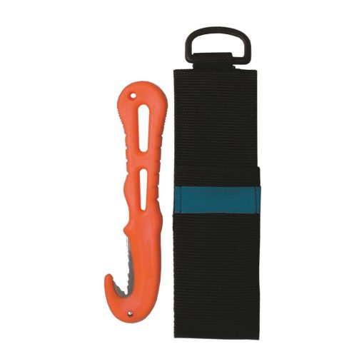 Line cutter with cord sheath
