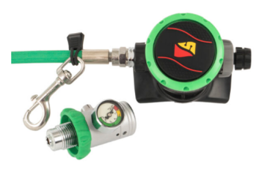 Deco/Oxygen Regulator BAR With Button Gauge BAR